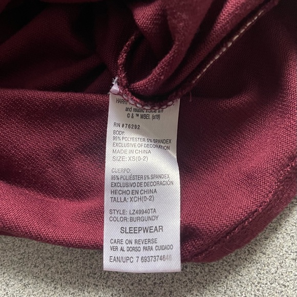 Harry Potter 2pc Jogger Style PJ set Size XS - Picture 5 of 12